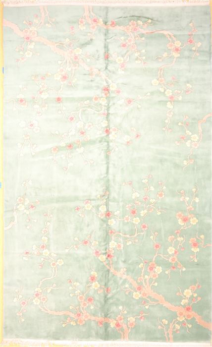 Asian Inspired Beige Hand Knotted 1010 X 179 Area Rug 256-30911 Image 0