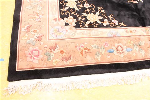 Asian Inspired Beige Hand Knotted 100 X 160 Area Rug 256-30912 Image 1
