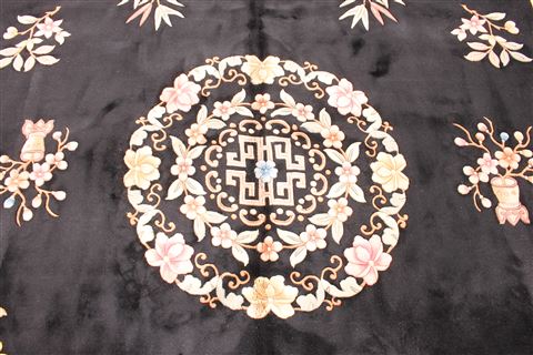Asian Inspired Beige Hand Knotted 100 X 160 Area Rug 256-30912 Image 2
