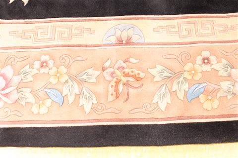 Asian Inspired Beige Hand Knotted 100 X 160 Area Rug 256-30912 Image 3