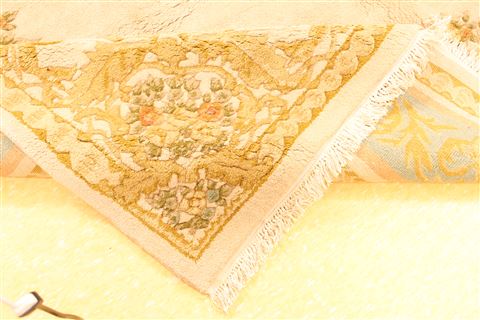 Aubusson Green Hand Knotted 910 X 137 Area Rug 256-30913 Image 10