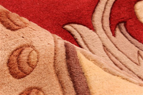 Aubusson Red Hand Knotted 100 X 159 Area Rug 256-30914 Image 12