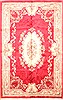 Aubusson Red Hand Knotted 100 X 159 Area Rug 256-30914 Thumb 0