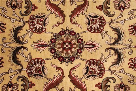 Jaipur Yellow Hand Knotted 100 X 140 Area Rug 301-30917 Image 3