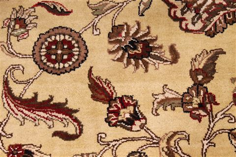 Jaipur Yellow Hand Knotted 100 X 140 Area Rug 301-30917 Image 4