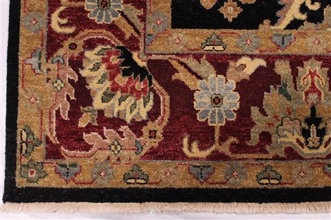 Jaipur Black Hand Knotted 96 X 136 Area Rug 301-30919 Image 1