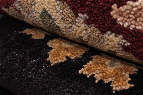 Jaipur Black Hand Knotted 96 X 136 Area Rug 301-30919 Image 9