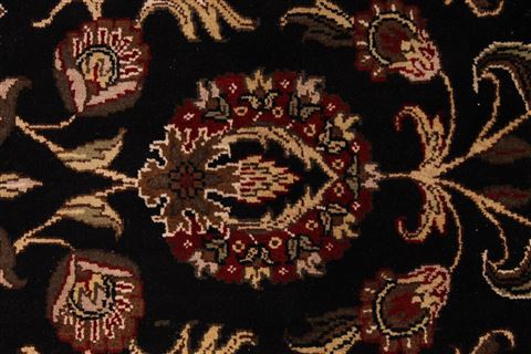 Jaipur Black Hand Knotted 100 X 140 Area Rug 301-30920 Image 9