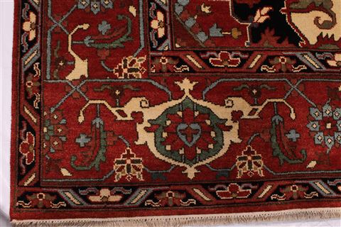 Serapi Red Hand Knotted 99 X 137 Area Rug 301-30924 Image 1