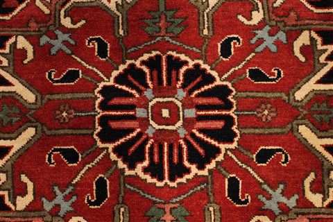 Serapi Red Hand Knotted 99 X 137 Area Rug 301-30924 Image 3
