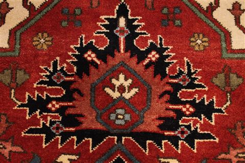 Serapi Red Hand Knotted 99 X 137 Area Rug 301-30924 Image 8