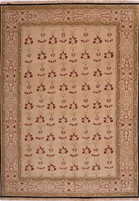 Jaipur Beige Hand Knotted 96 X 133 Area Rug 301-30926 Image 0