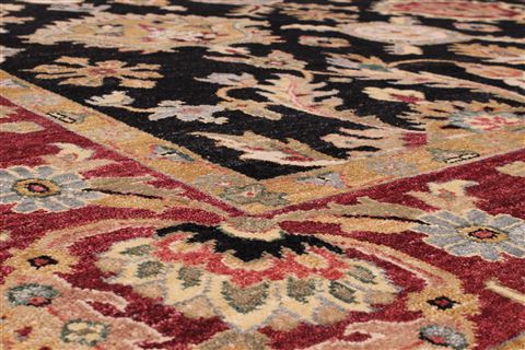 Jaipur Black Hand Knotted 96 X 136 Area Rug 301-30927 Image 2