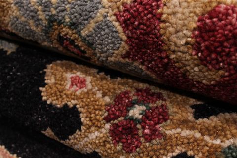 Jaipur Black Hand Knotted 96 X 136 Area Rug 301-30927 Image 3