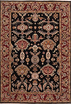 Jaipur Black Hand Knotted 9'6" X 13'6"  Area Rug 301-30927