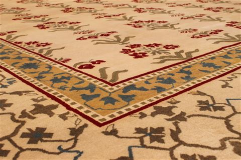 Jaipur Beige Hand Knotted 911 X 136 Area Rug 301-30928 Image 2