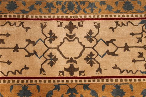 Jaipur Beige Hand Knotted 911 X 136 Area Rug 301-30928 Image 7