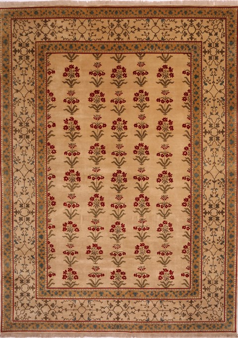 Jaipur Beige Hand Knotted 911 X 136 Area Rug 301-30928 Image 0
