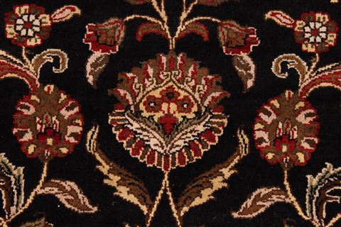 Jaipur Black Hand Knotted 100 X 142 Area Rug 301-30930 Image 9