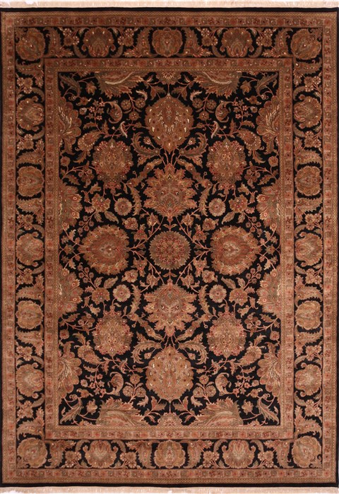 Jaipur Black Hand Knotted 101 X 141 Area Rug 301-30932 Image 0