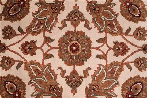 Jaipur White Hand Knotted 101 X 138 Area Rug 301-30933 Image 3