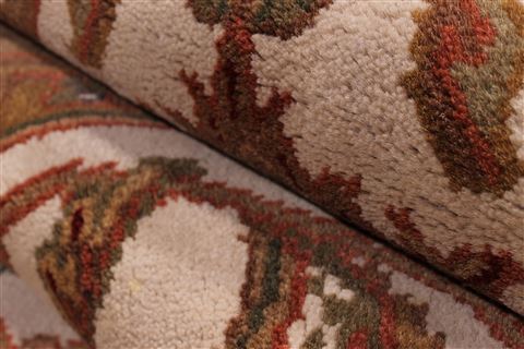 Jaipur White Hand Knotted 101 X 138 Area Rug 301-30933 Image 4