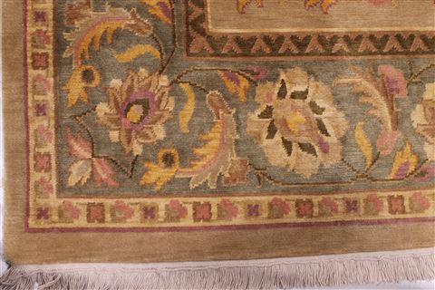 Indo-Tibetan Beige Hand Knotted 911 X 143 Area Rug 301-30935 Image 1