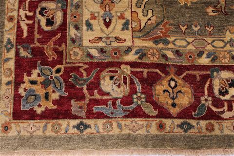 Jaipur Green Hand Knotted 96 X 136 Area Rug 301-30944 Image 1
