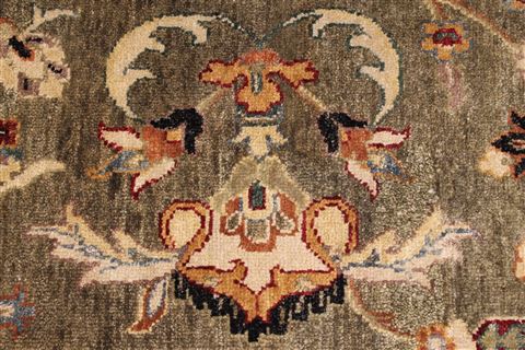 Jaipur Green Hand Knotted 96 X 136 Area Rug 301-30944 Image 9