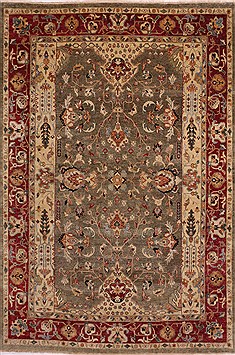 Jaipur Green Hand Knotted 9'6" X 13'6"  Area Rug 301-30944