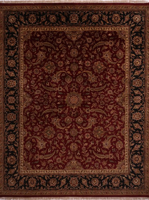 Jaipur Red Hand Knotted 120 X 150 Area Rug 301-30947 Image 0