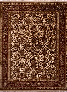 Jaipur White Hand Knotted 12'1" X 15'4"  Area Rug 301-30948