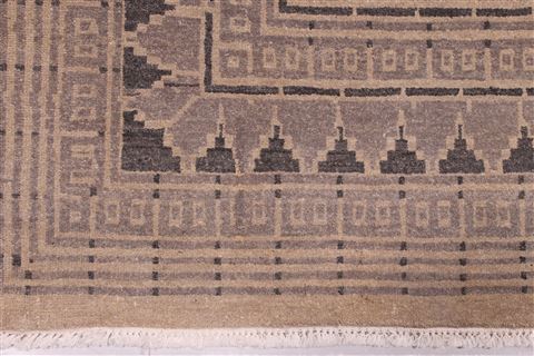 Jaipur Beige Hand Knotted 911 X 148 Area Rug 301-30949 Image 1