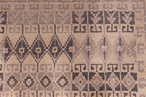 Jaipur Beige Hand Knotted 911 X 148 Area Rug 301-30949 Image 6
