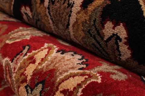 Jaipur Red Hand Knotted 121 X 150 Area Rug 301-30956 Image 5
