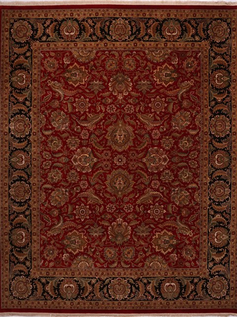 Jaipur Red Hand Knotted 121 X 150 Area Rug 301-30956 Image 0