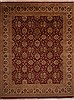 Jaipur Red Hand Knotted 121 X 149  Area Rug 301-30957 Thumb 0