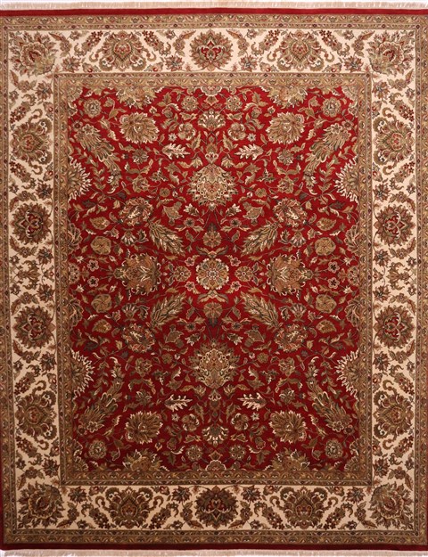 Jaipur Red Hand Knotted 121 X 149 Area Rug 301-30960 Image 0