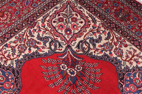 Tabriz Red Hand Knotted 110 X 1410 Area Rug 301-30969 Image 4