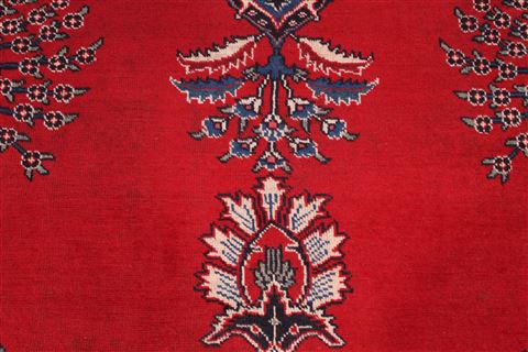Tabriz Red Hand Knotted 110 X 1410 Area Rug 301-30969 Image 5