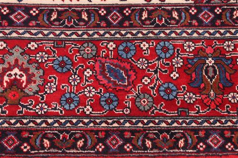 Tabriz Red Hand Knotted 110 X 1410 Area Rug 301-30969 Image 7