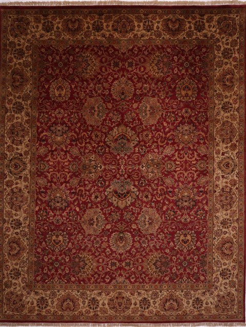 Jaipur Red Hand Knotted 120 X 150 Area Rug 301-30972 Image 0