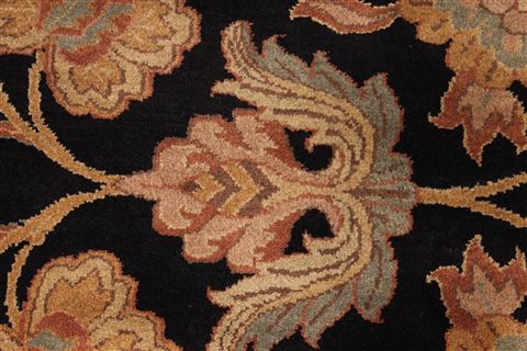 Jaipur Black Hand Knotted 1111 X 149 Area Rug 301-30976 Image 10