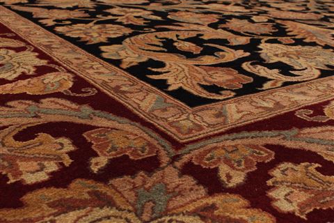 Jaipur Black Hand Knotted 1111 X 149 Area Rug 301-30976 Image 2