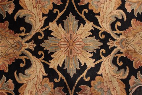 Jaipur Black Hand Knotted 1111 X 149 Area Rug 301-30976 Image 3