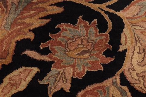 Jaipur Black Hand Knotted 1111 X 149 Area Rug 301-30976 Image 7