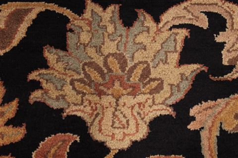 Jaipur Black Hand Knotted 1111 X 149 Area Rug 301-30976 Image 8