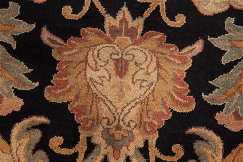 Jaipur Black Hand Knotted 1111 X 149 Area Rug 301-30976 Image 9