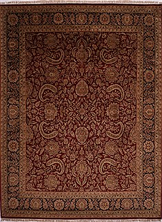 Jaipur Red Hand Knotted 11'10" X 15'6"  Area Rug 301-30977