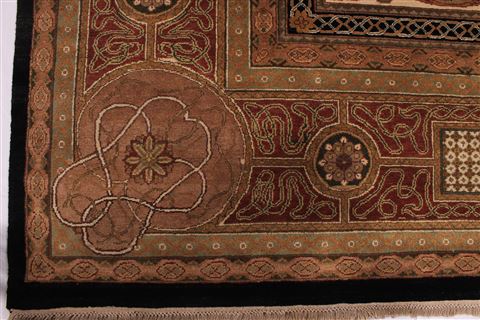 Jaipur Beige Hand Knotted 120 X 146 Area Rug 301-30978 Image 1